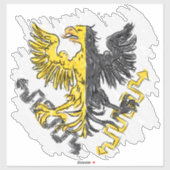 Aquila und Fulmen Aufkleber (Blatt)