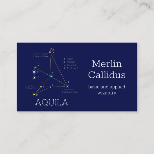 Aquila Visitenkarte (Vorderseite)