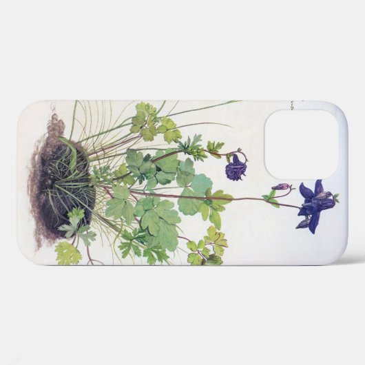 Aquilegia vulgaris Blume, Albrecht Durer Case-Mate iPhone Hülle (Rückseite (Horizontal))