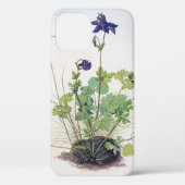 Aquilegia vulgaris Blume, Albrecht Durer Case-Mate iPhone Hülle (Rückseite)