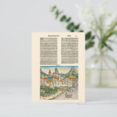 Aquileia Italien Nürnberg Chronicle Medieval Book Postkarte (Stehend Vorderseite)