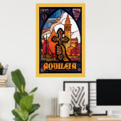 Aquileia Vintages Italienisches Reiseplakat Poster (Heimbüro)