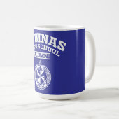 Aquinas High School NY Alumni-Tasse Kaffeetasse (VorderseiteRechts)