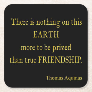 Aquinas Quote Friendship Imitats Inspiration Rechteckiger Pappuntersetzer