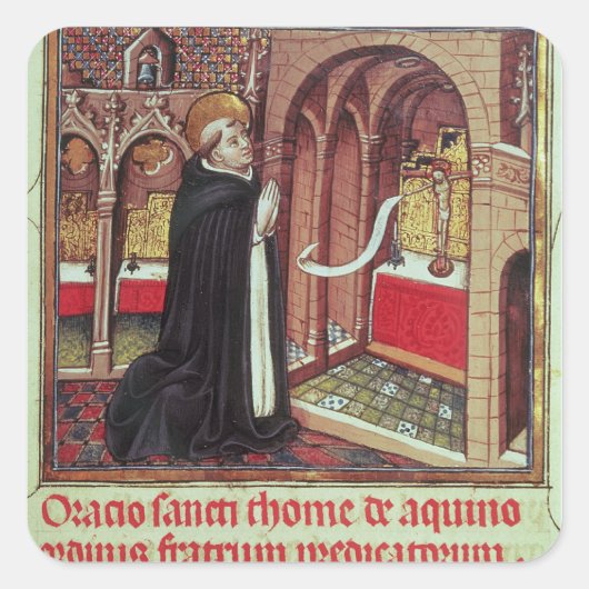 Aquinas'Libro de Horas de Alfonso el Quadratischer Aufkleber (Vorderseite)