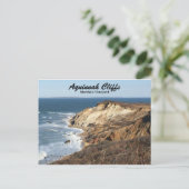 Aquinnah Cliffs of Martha's Vineyard Postcard Postkarte (Stehend Vorderseite)
