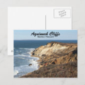 Aquinnah Cliffs of Martha's Vineyard Postcard Postkarte (Vorne/Hinten)