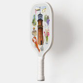 Aquinnah medley auf einem Pickleball Schläger (Links)