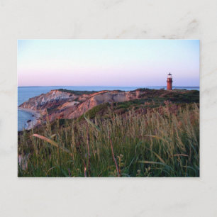 Aquinnah Sunset and Lighthouse Postcard Postkarte
