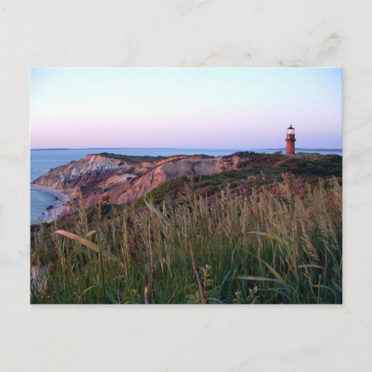 Aquinnah Sunset and Lighthouse Postcard Postkarte (Vorderseite)
