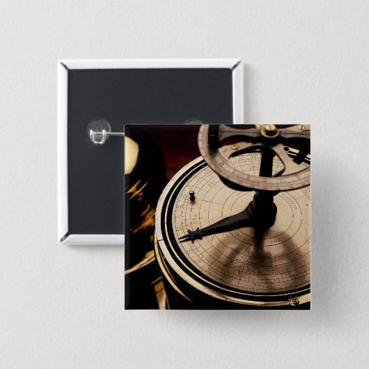 Äquinoktialsolaruhr | 1880 button (Vorne & Hinten)