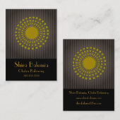 Äquisiter Sonnenbrand mit Streifenbecher-Visitenka Visitenkarte (Vorne/Hinten)