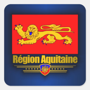 Aquitaine Quadratischer Aufkleber