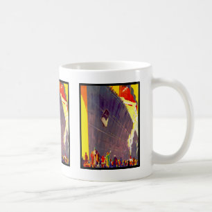 Aquitania beim Auslaufen Kaffeetasse