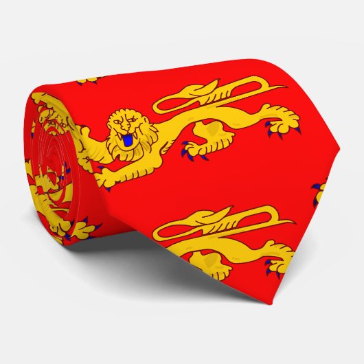 Aquitanien, Frankreich-Flagge Krawatte (Gerollt)