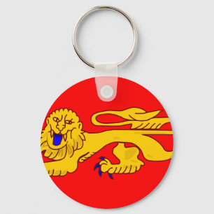 Aquitanien, Frankreich-Flagge Schlüsselanhänger