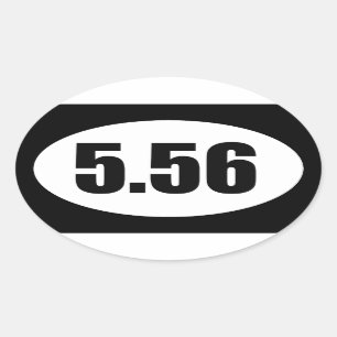 ar15 5,56 ovaler aufkleber