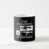 AR15 AK47 Elements of Defense Periodic Table Kaffeetasse (Mittel)
