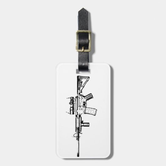 AR15 GEPÄCKANHÄNGER (Vorderseite vertikal)