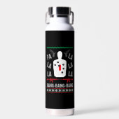 AR15 Gun Point Ugly Weihnachts-Sweater Geschenk Trinkflasche (Vorne)