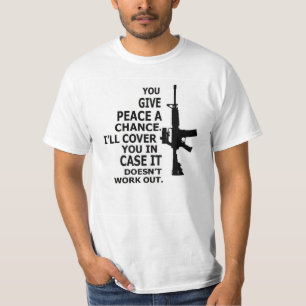 AR15, M16, 2. Änderung-GEBEN FRIEDEN EINE T-Shirt