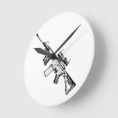 AR15 RUNDE WANDUHR (Winkel)