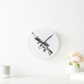 AR15 RUNDE WANDUHR (Zuhause)