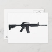 AR15-Sturmgewehr Postkarte (Vorne/Hinten)
