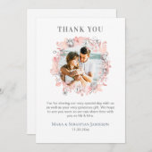 *~* AR16 Wasserfarbe Elegant Trendy Wedding Vielen Dankeskarte (Vorne/Hinten)