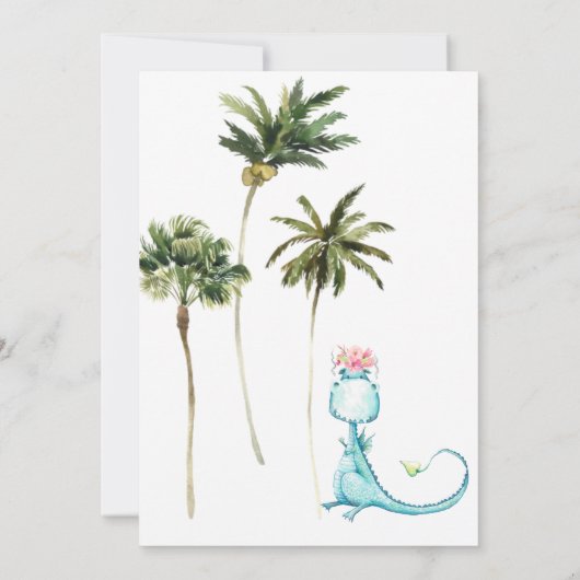 *~* AR21 Dragon Dinosaurier 2 ZWEI Foto Dino Gebur Einladung (Rückseite)