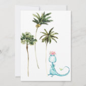 *~* AR21 Dragon Dinosaurier 2 ZWEI Foto Geburtstag Einladung (Rückseite)