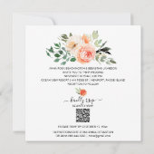 *~* AR21 QR UAWG Gold Cicles Blume WEDDING I Inv. Einladung (Rückseite)