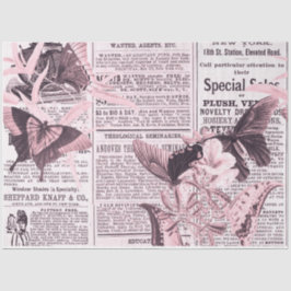 * AR23 Butterfly Floral Blume Vintag Decoupage  Seidenpapier