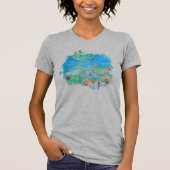 ** AR23 Monet Lily Pad Pond Painting Gray T - Shir T-Shirt (Vorderseite)