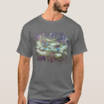** AR23 Monet Lily Pads Pond Abstrakt Classic T-Shirt<br><div class="desc">DARK GRAY MEN's SHORT SLEEVE Classic Monet Seerosen Lilies auf einem Teich Malerei. Die Monet Lilies / Lotus sind türkisblau. Energetisch Enhanced Elegant Feminine Romantic Ephemera Bloral Malerei Künstlerische Einzigartige Kreative Moderne und Romantische Vintage Design. (SEARCH AR23 für ähnliche Designs) Das ist ein Shabby Chic , Feminine Girly Design. Dieses...</div>