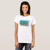 ** AR23 Monet Lily Pads Pond Cherub Angel T - Shir T-Shirt (Vorne ganz)
