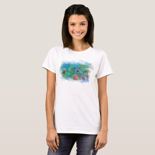 ** AR23 Monet Lily Pads Pond Cherub Angel T - Shir T-Shirt (Vorne ganz)