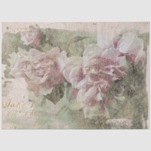 ** AR23 Peony Floral Vintage Viktorianische Decoup Seidenpapier