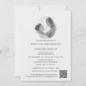 *~* AR26 Peach Rose QR Vintages UAWG Hochzeit Einladung (Rückseite)