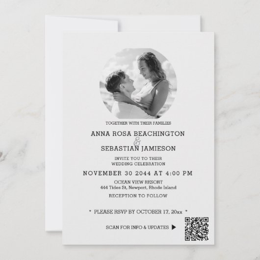 *~* AR26 Pink 30 QR Viktorianisches UAWG Hochzeit Einladung (Rückseite)