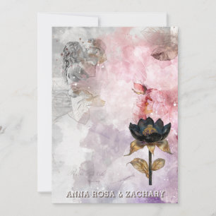 *~* AR26 Pink 30 QR Viktorianisches UAWG Hochzeit Einladung