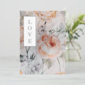 *~ AR26 Romance Blume QR UAWG Viktorianisch Hochze Einladung (Stehend Vorderseite)