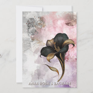 *~* AR26 Rosa 13 QR Viktorianisches UAWG Hochzeit Einladung