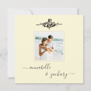 * AR6 Cherub-Ringe QR PHOTO RSVP Hochzeit Einladung