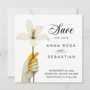 *~* AR6 Foto Elegant 5 Vintage Save the Date Einladung