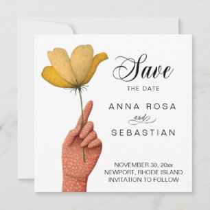 *~* AR6 Proto Elegant 6 Save the Date Vintag Einladung
