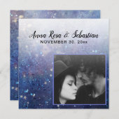 ** AR6 QR Stars FOTO - Website für Hochzeiten Save The Date (Vorne/Hinten)