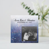 ** AR6 QR Stars FOTO - Website für Hochzeiten Save The Date (Stehend Vorderseite)