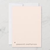 *~* AR6 QR WEDD Rose Save the Date Herz Einladung (Rückseite)