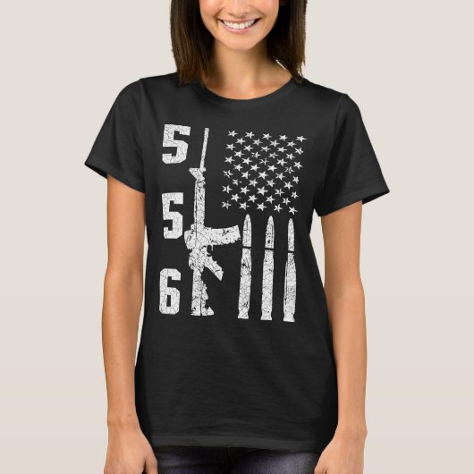Ar-15 American Flag - Ar15 Rifle Sling Gift Gun Ow T-Shirt (Vorderseite)